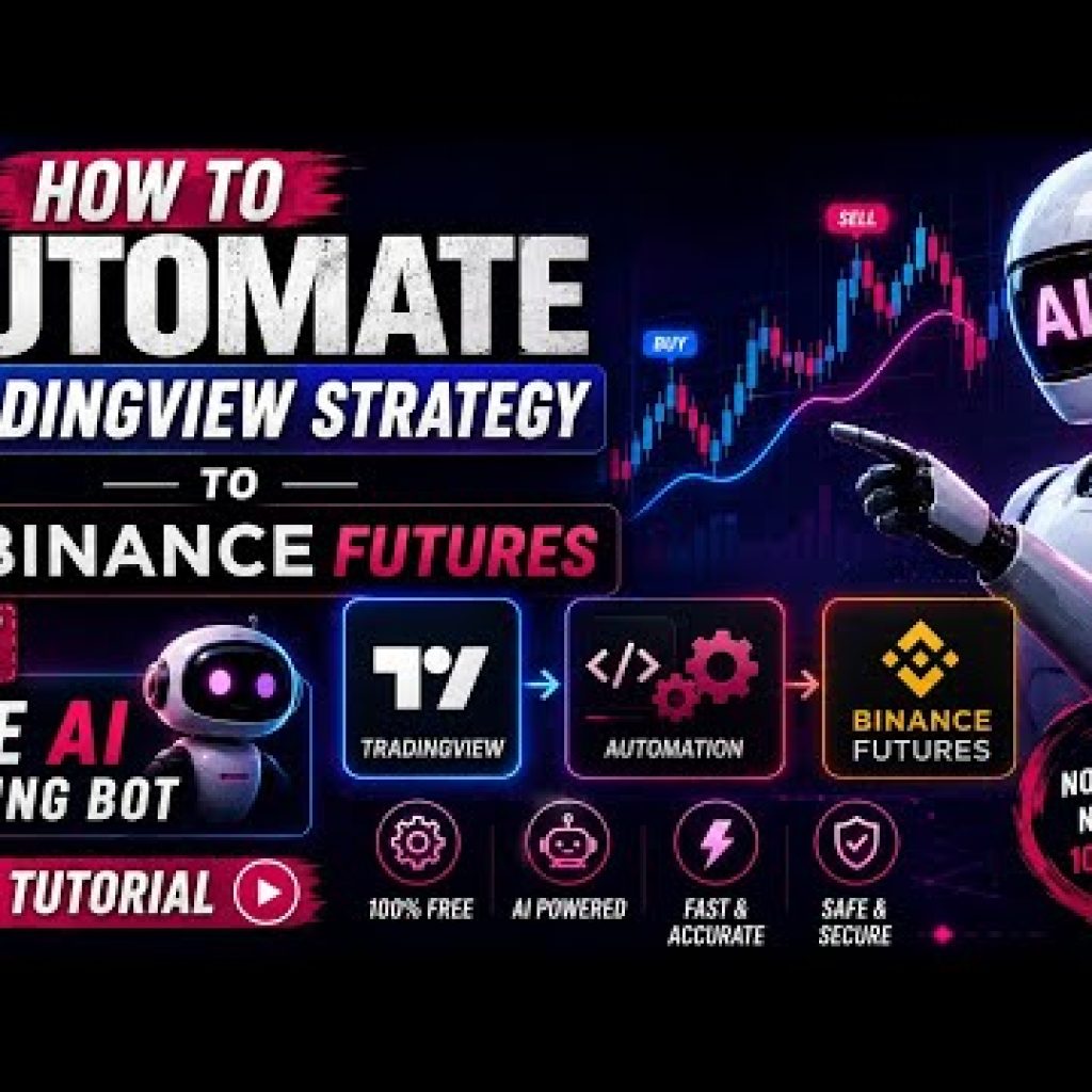 How to Automate TradingView Strategy to Binance  Free 🔥 | Free AI Trading Bot Full Tutorial