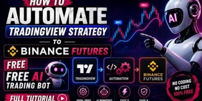 How to Automate TradingView Strategy to Binance  Free 🔥 | Free AI Trading Bot Full Tutorial