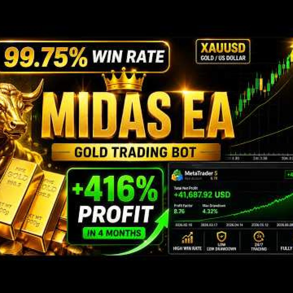 MIDAS EA Review 2026 | 99.75% Win Rate Gold Trading Bot | XAUUSD MT5 Expert Advisor
