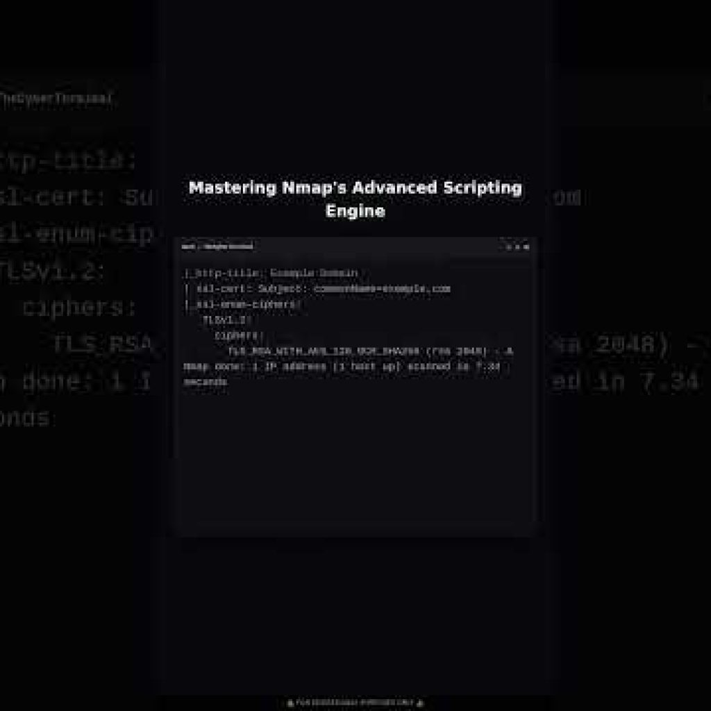 Advanced Nmap Scripting Engine (NSE) Tactics