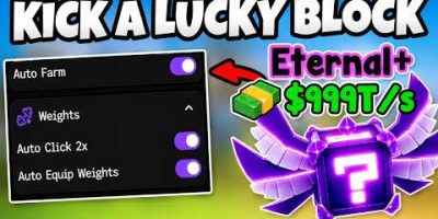 Kick a Lucky Block Script 2026 (Auto Farm , Auto Click , Auto Collect)