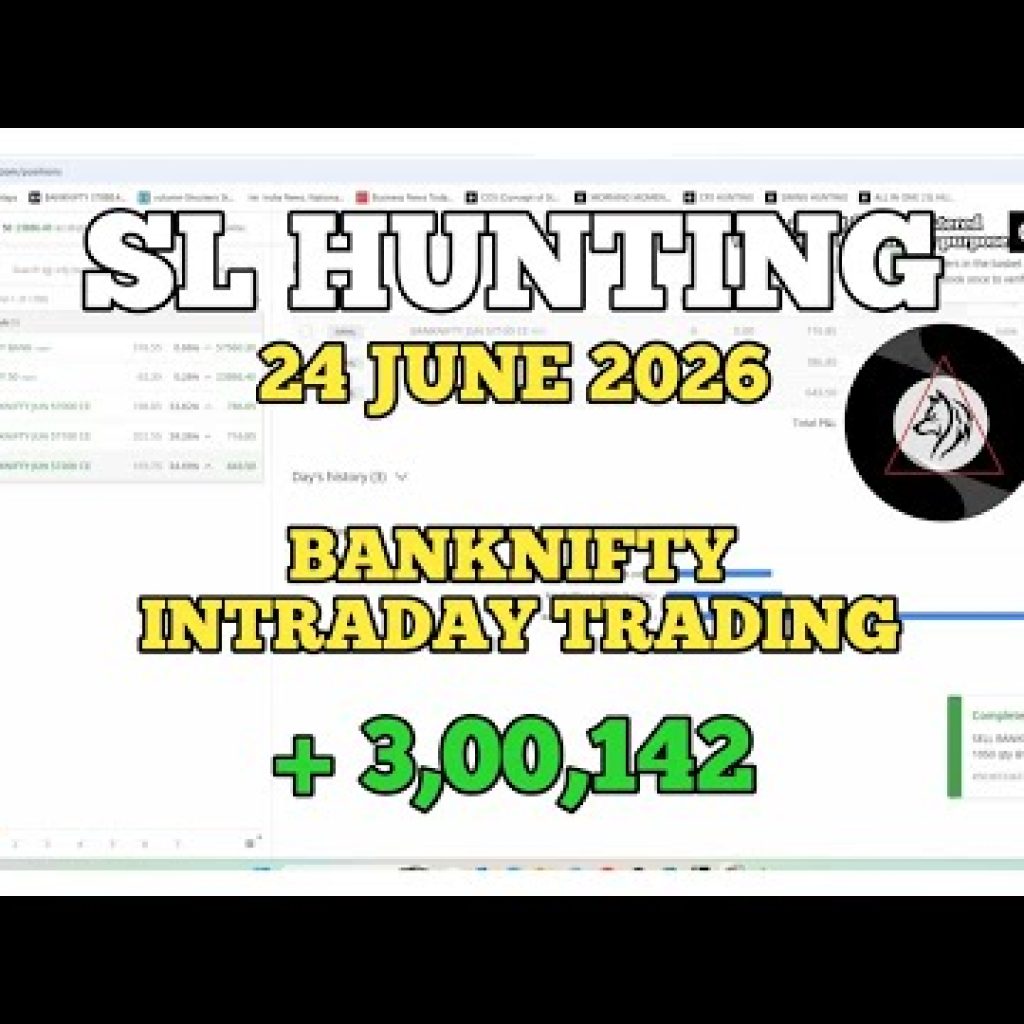 Banknifty SL HUNTING Trade | 24 JUNE 2026