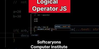 java Script Not ( ! )  Operator | Class #education