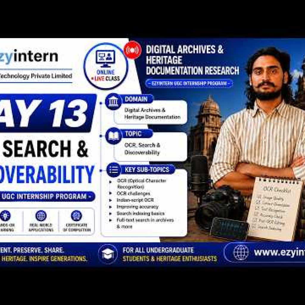 Day 13: OCR, Search & Discoverability | EzyIntern UGC Internship Program