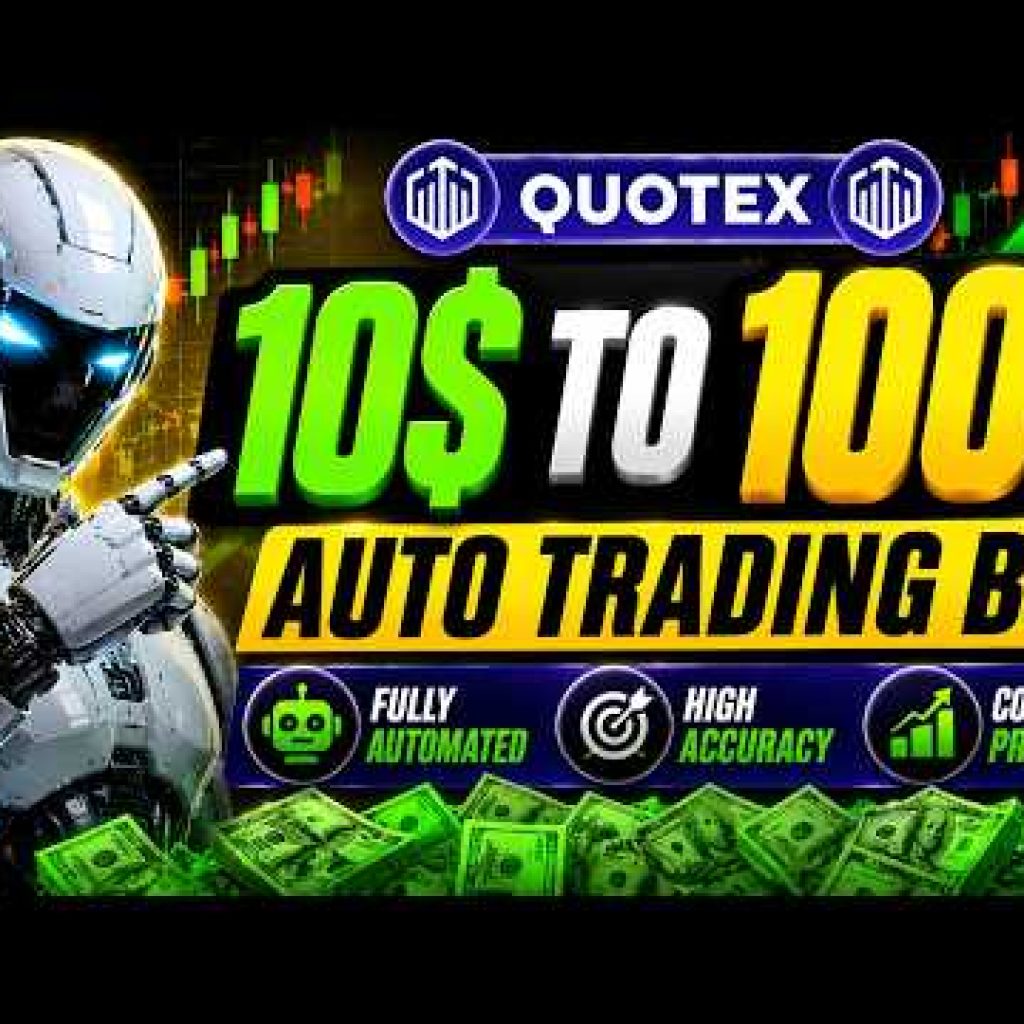 Quotex Auto Trading Bot For Free | 10$ to 100$ Compounding Test | Best Bot For Beginners