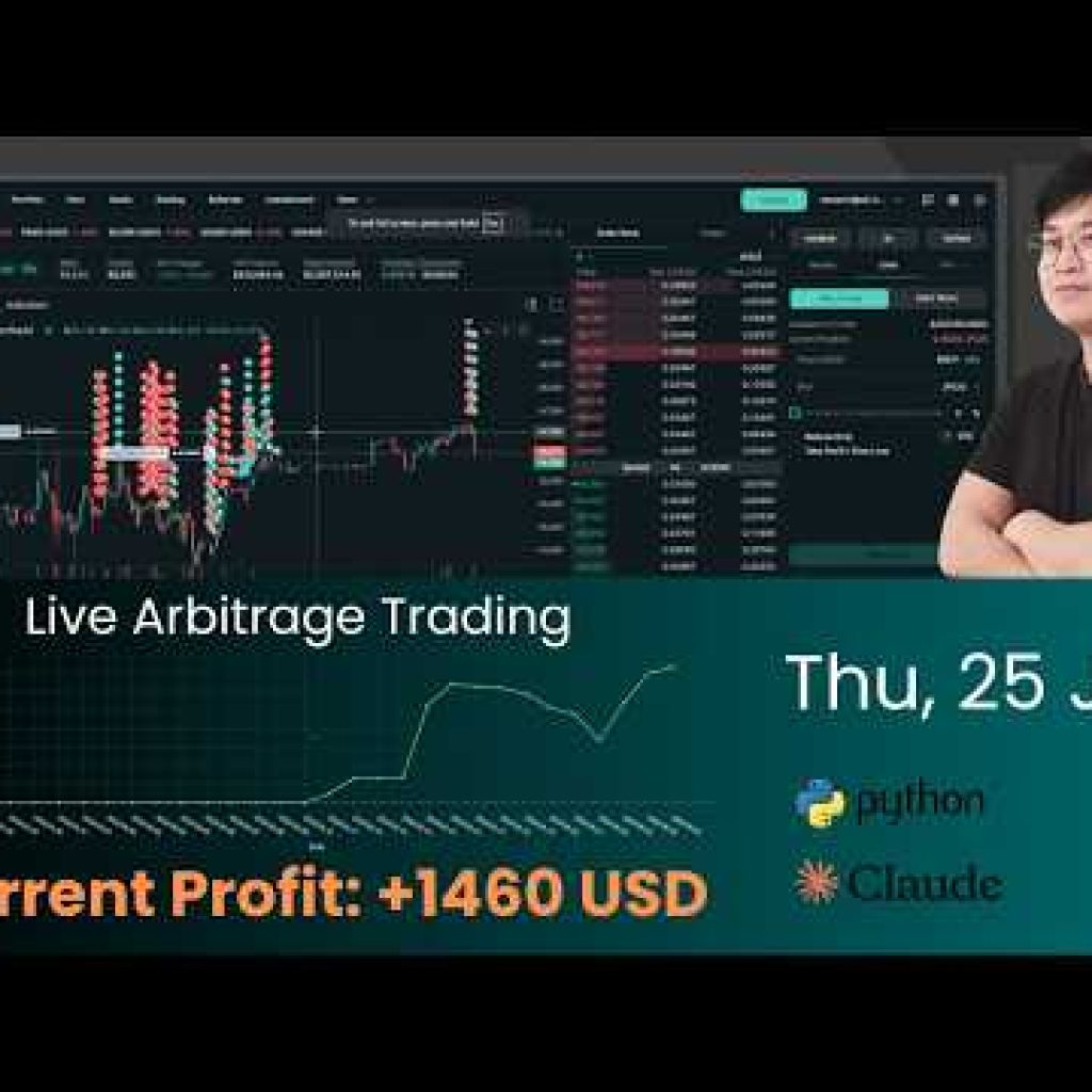 Coding an Arbitrage Bot with Claude AI – Trading Livestream 25 Jun 2026
