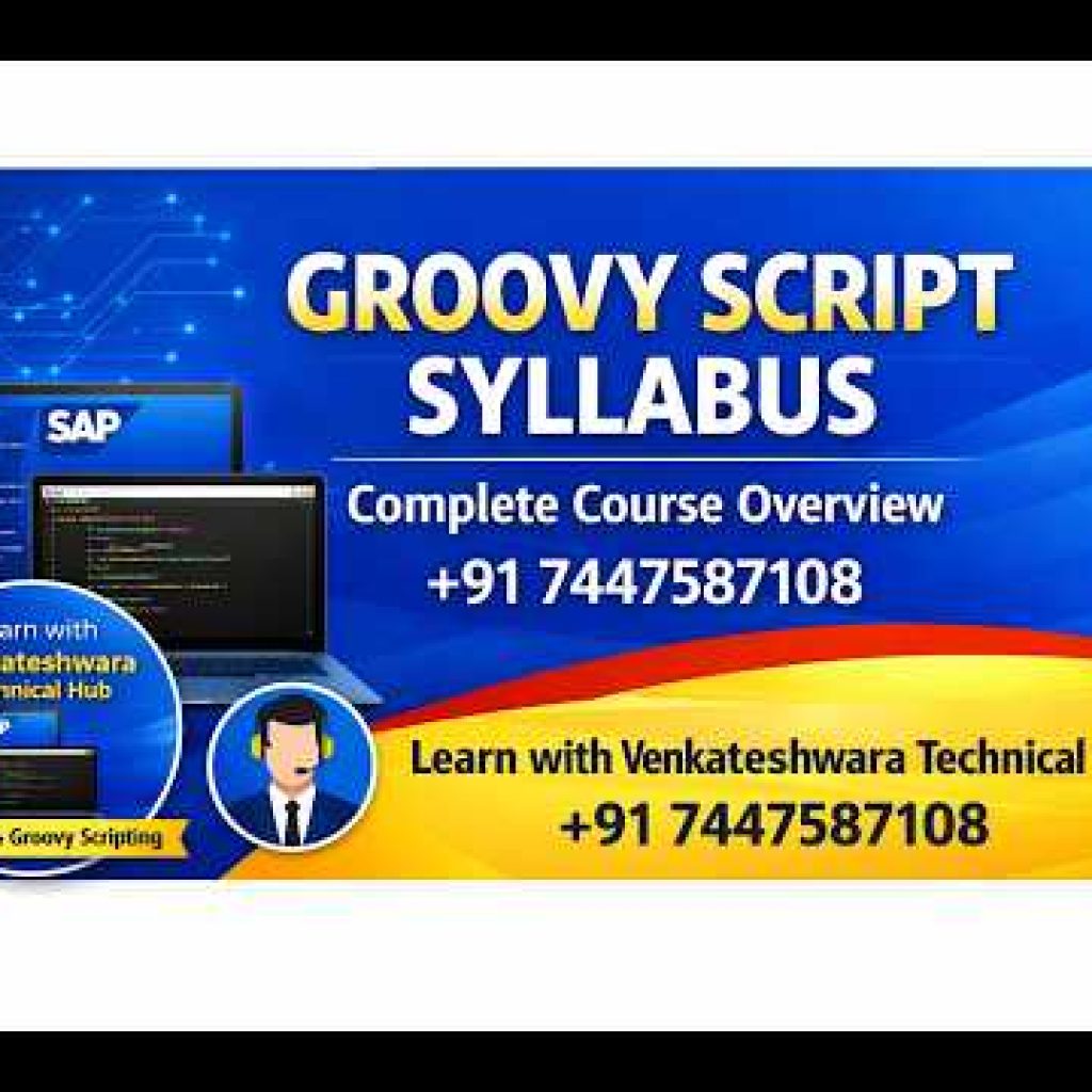 Groovy Script Syllabus | Complete Course Overview | Learn SAP CPI & Groovy