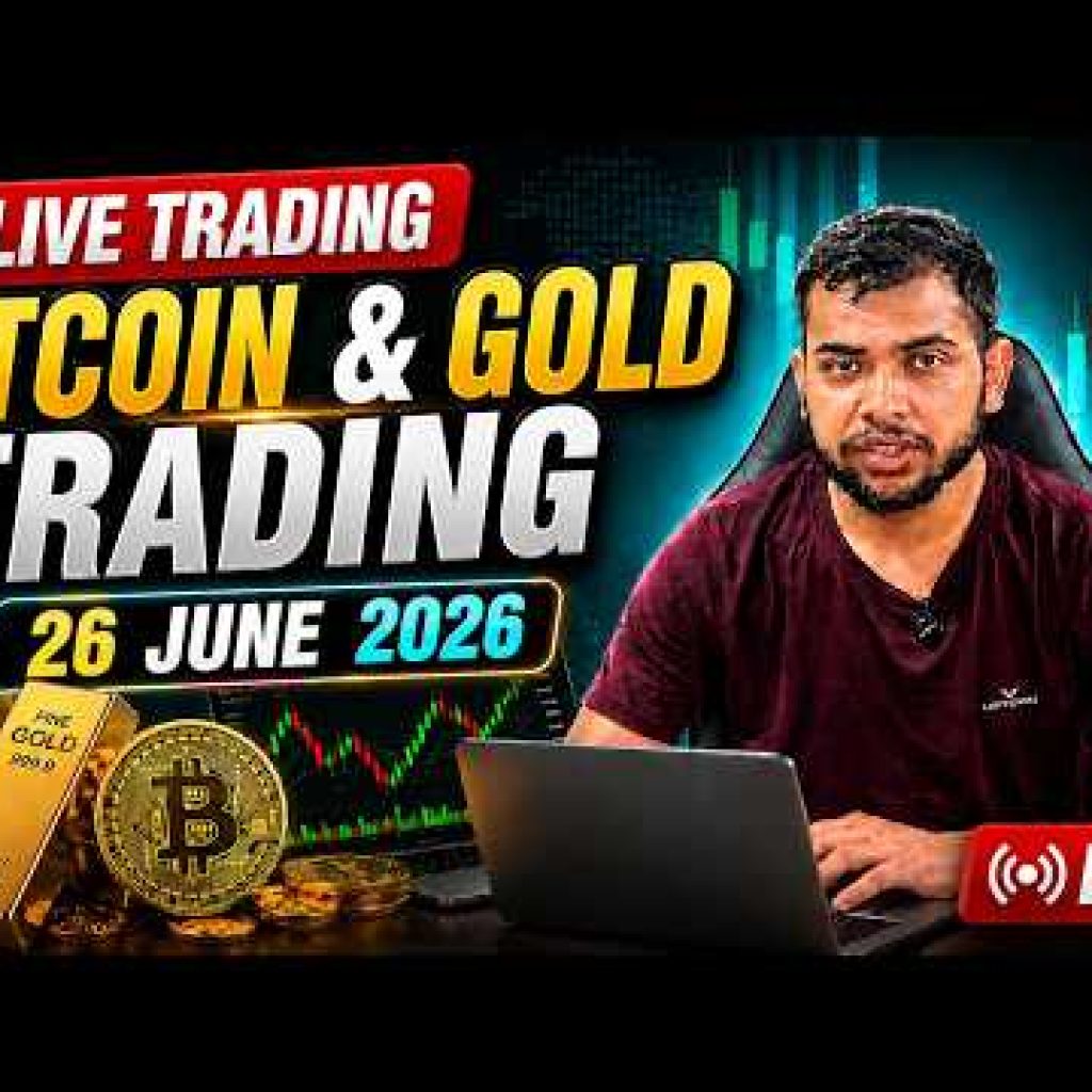 Bitcoin & Gold LIVE Trading 🔴 | BTCUSD Scalping Setup | 26 Jun 2026 #bitcoin #gold #livetrading
