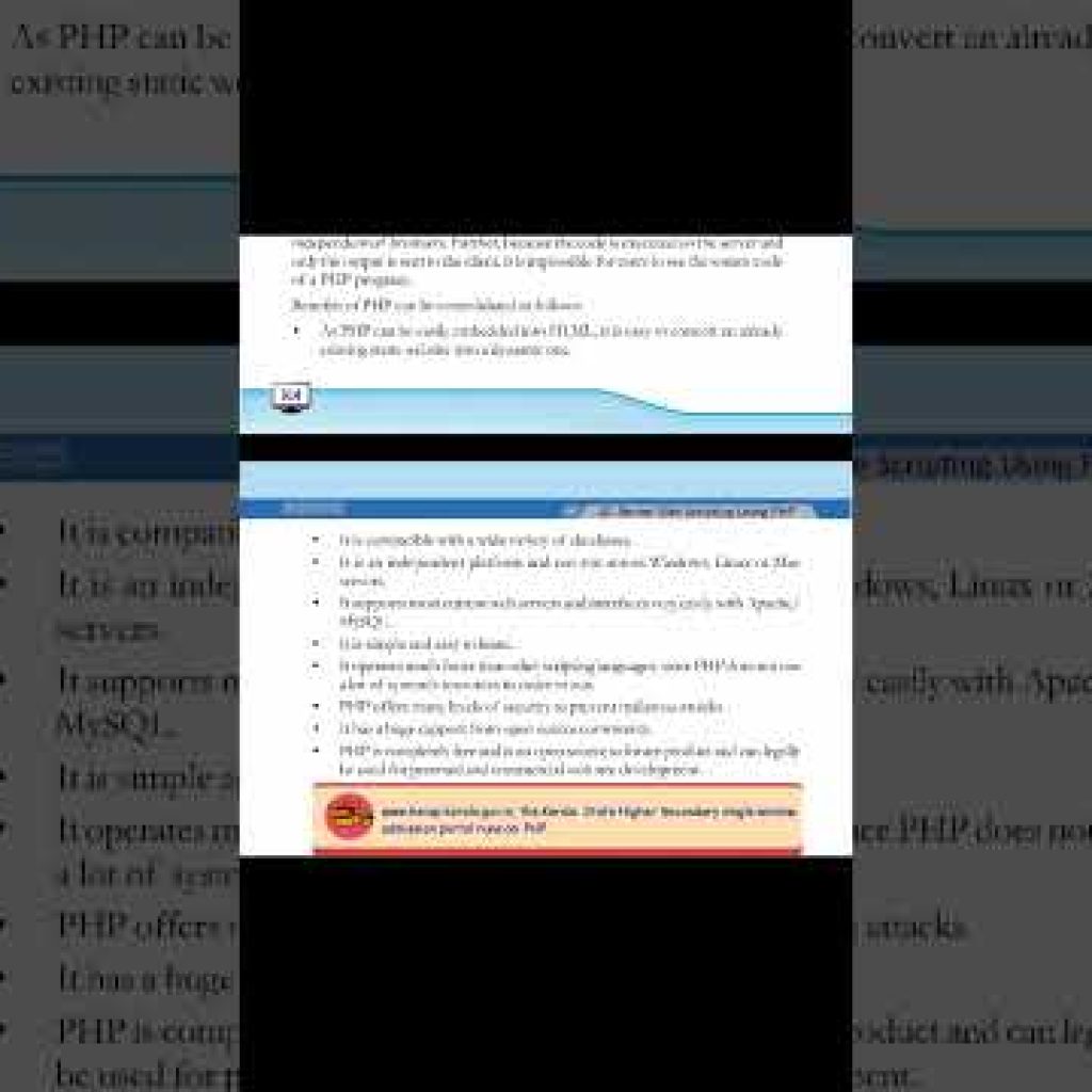 computer science plus two chapter 10 part 01 #serverside #scripting