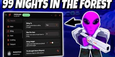 99 Nights In The Forest Script | Auto Farm, Bring Items, God Mode