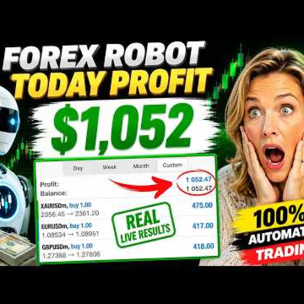 Forex Robot Live Trading Results | Today Profit $1,052 💰 Real Automated Forex Trading