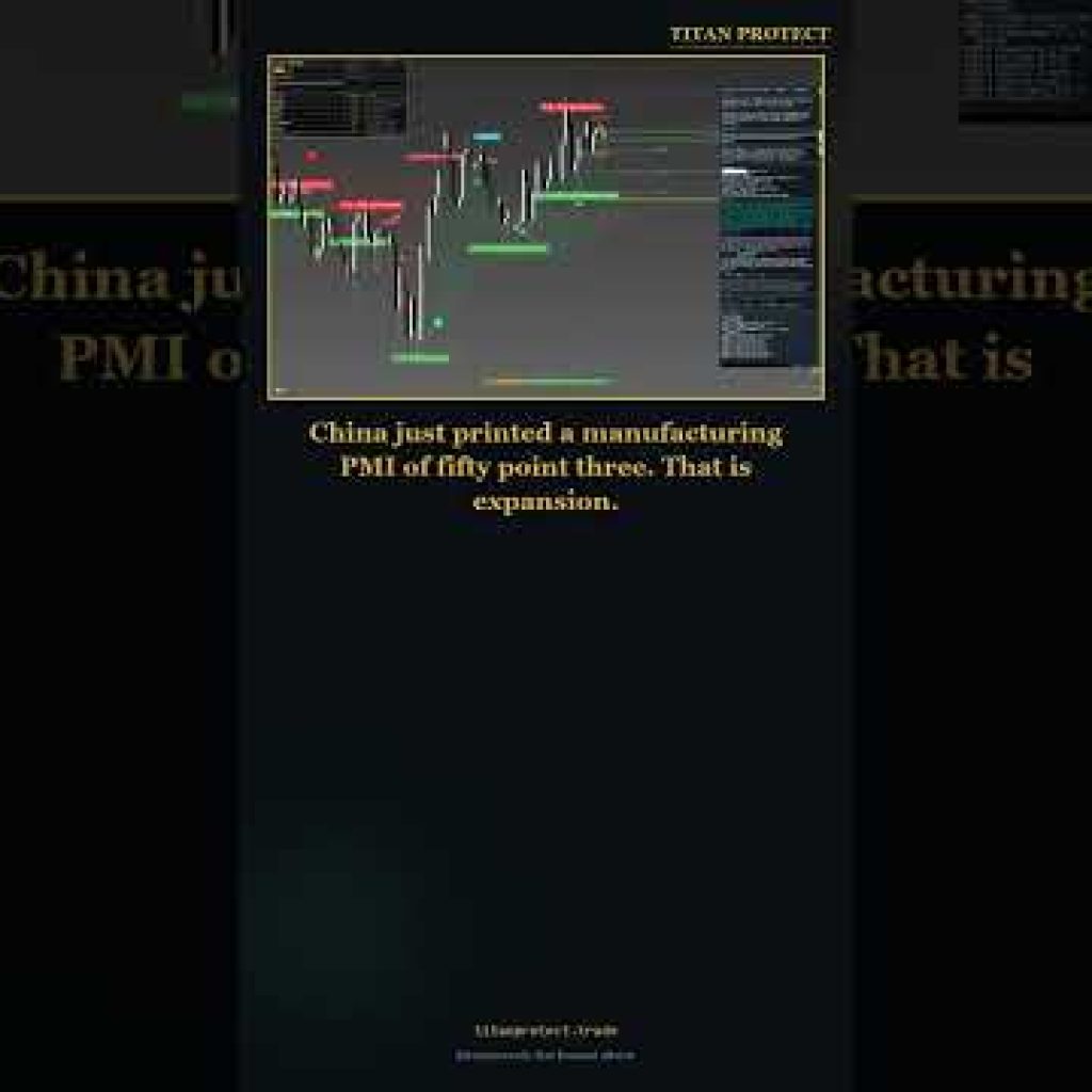 China PMI 50.3. Expansion. Consensus Was 49.5. The Global Growth Thesis Just Got a Catalys #Shorts