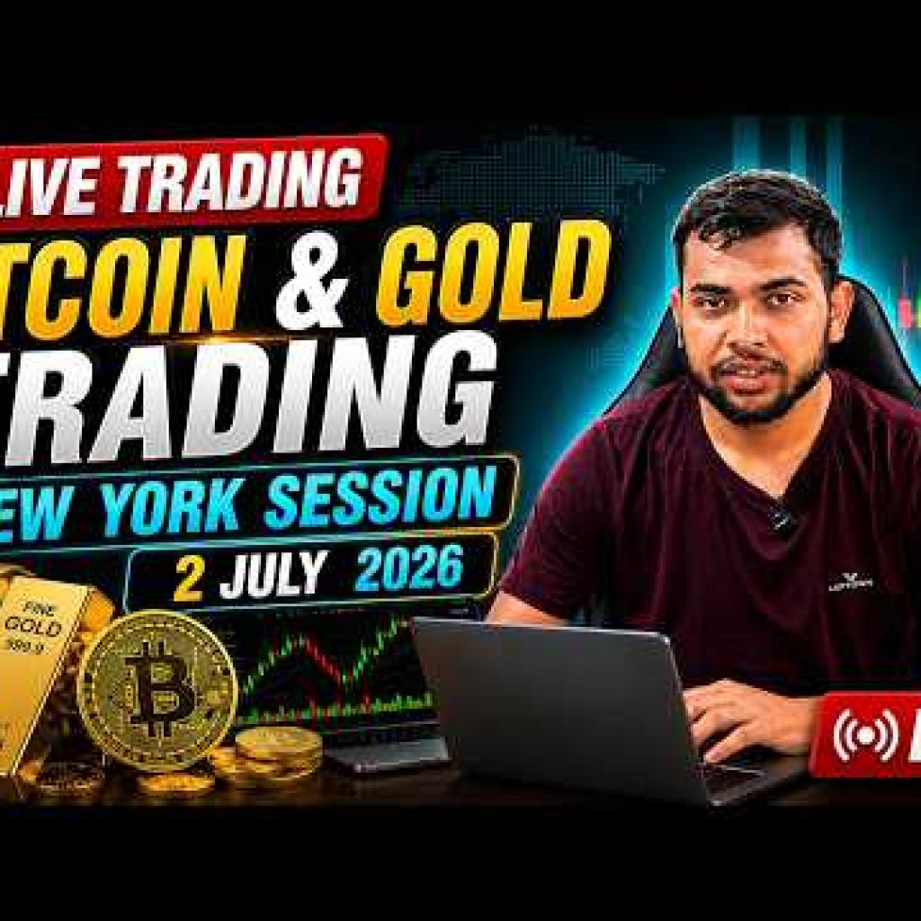 Bitcoin & Gold LIVE Trading 🔴 | SMC Trading Analysis | 02 July 2026 #bitcoin #gold #livetrading