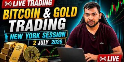 Bitcoin & Gold LIVE Trading 🔴 | SMC Trading Analysis | 02 July 2026 #bitcoin #gold #livetrading