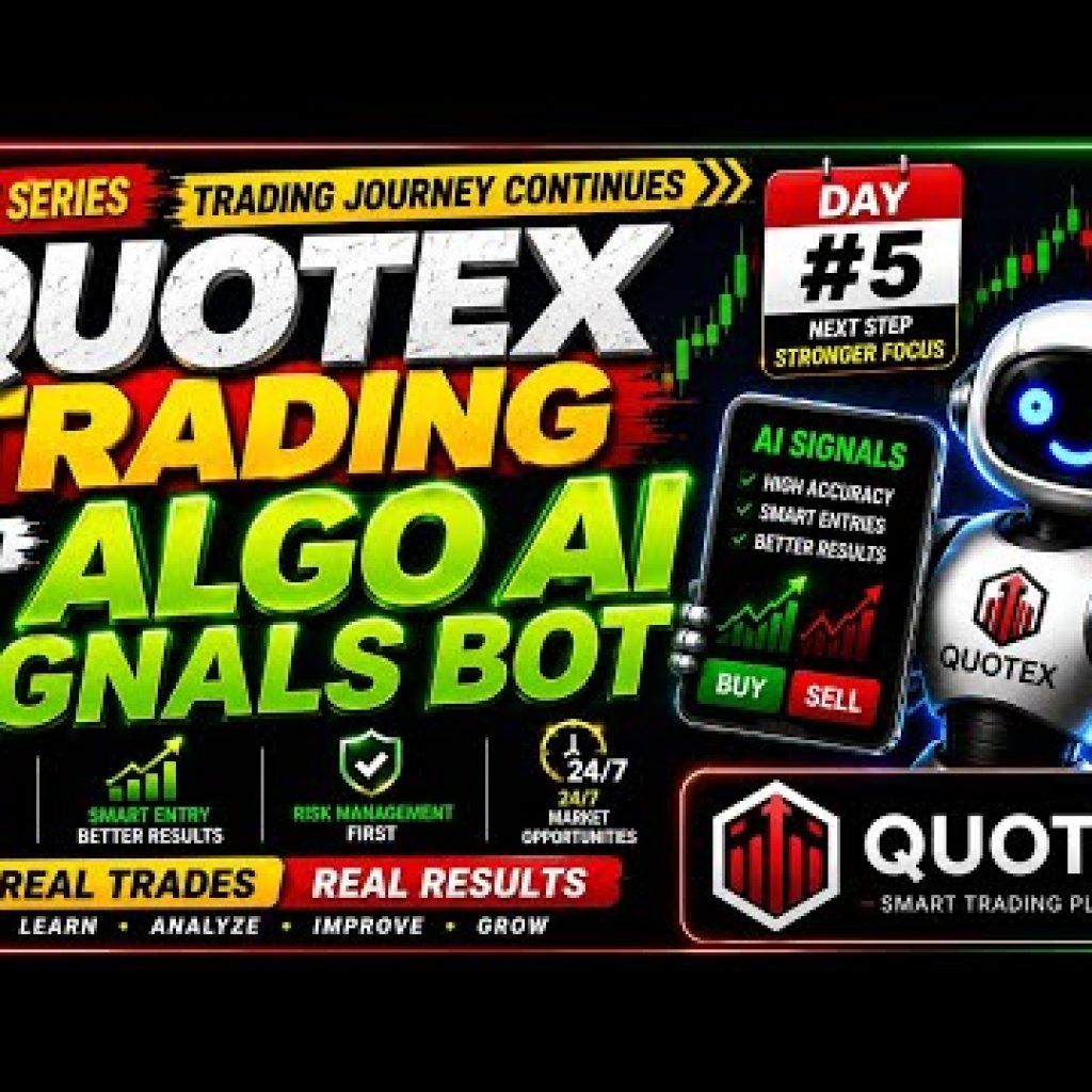 🎯QUOTEX Trade Session | DAY #5 | ALGO AI SIGNALS BOT
