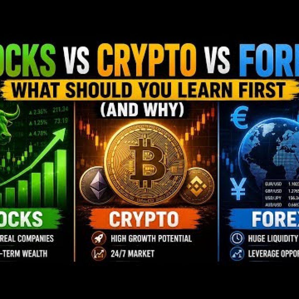 Stocks Vs Crypto vs Forex – WhatShould You Learn First (And Why)#stocks #stockstobuy Investing