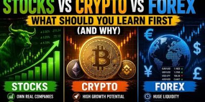 Stocks Vs Crypto vs Forex – WhatShould You Learn First (And Why)#stocks #stockstobuy Investing