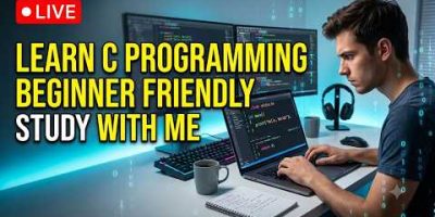 Learn C Programming Live | Coding Along from Scratch | Study With Me | Beginner C Programming