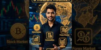 Day 3 | 5 Types of Trading Markets 📈 #stockmarket #trading #forex #crypto #indices