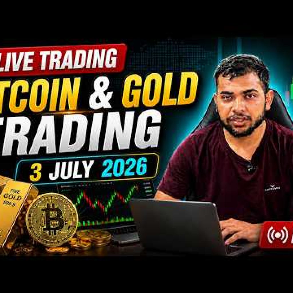 Bitcoin & Gold LIVE Trading 🔴 | ICT Trading Setup | 03 July 2026 #bitcoin #gold #livetrading