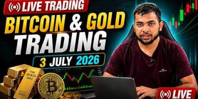 Bitcoin & Gold LIVE Trading ๐ด | ICT Trading Setup | 03 July 2026 #bitcoin #gold #livetrading
