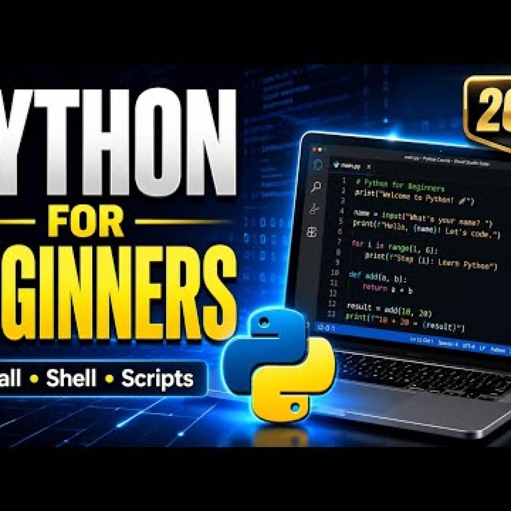 Python Programming for Beginners Full Course  Introduction to Python, Shell, Scripts & Installation