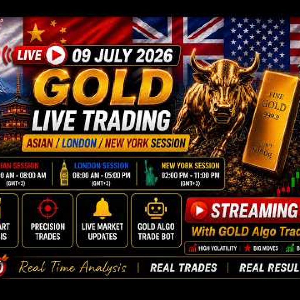 Live Auto Trading Algo for XAUUSDc (July 9th, 2026) | Live Stream Asian-London-NewYork Session
