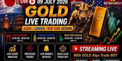Live Auto Trading Algo for XAUUSDc (July 9th, 2026) | Live Stream Asian-London-NewYork Session