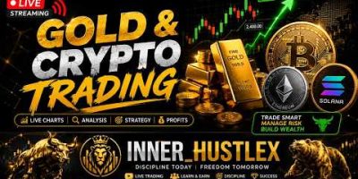 Gold & Bitcoin Live Trading I Live Crypto I Gold Live Trading #tradinglive @Inner_Hustlex