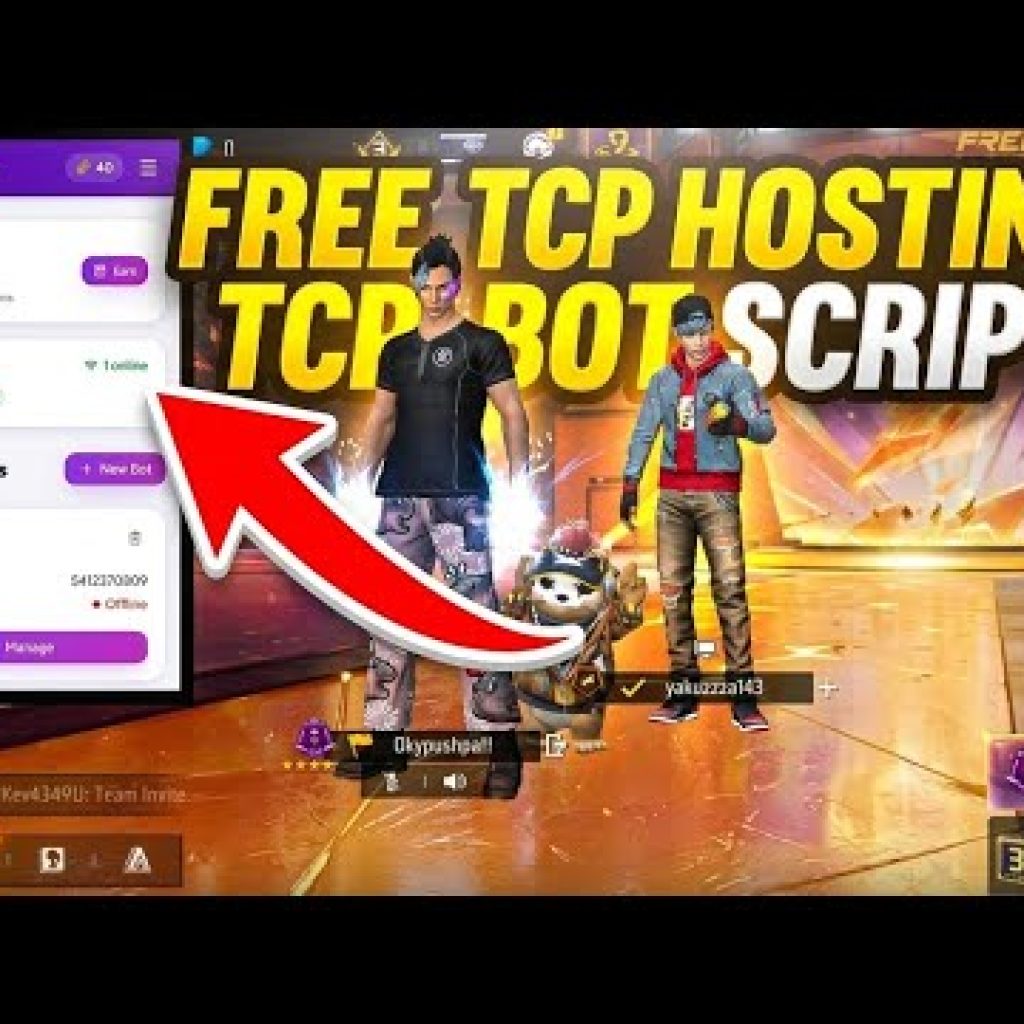 TCP BOT HOSTING OB54 UPDATED TCP BOT | FREE TCP BOT SCRIPT 📁