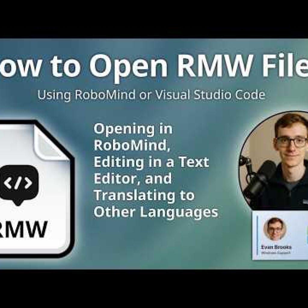 How to Open RMW Files (RoboMind Script)