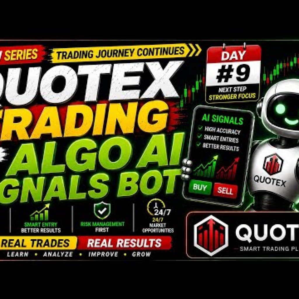 🎯QUOTEX Trade Session | DAY #9| ALGO AI SIGNALS BOT.