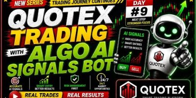 🎯QUOTEX Trade Session | DAY #9| ALGO AI SIGNALS BOT.
