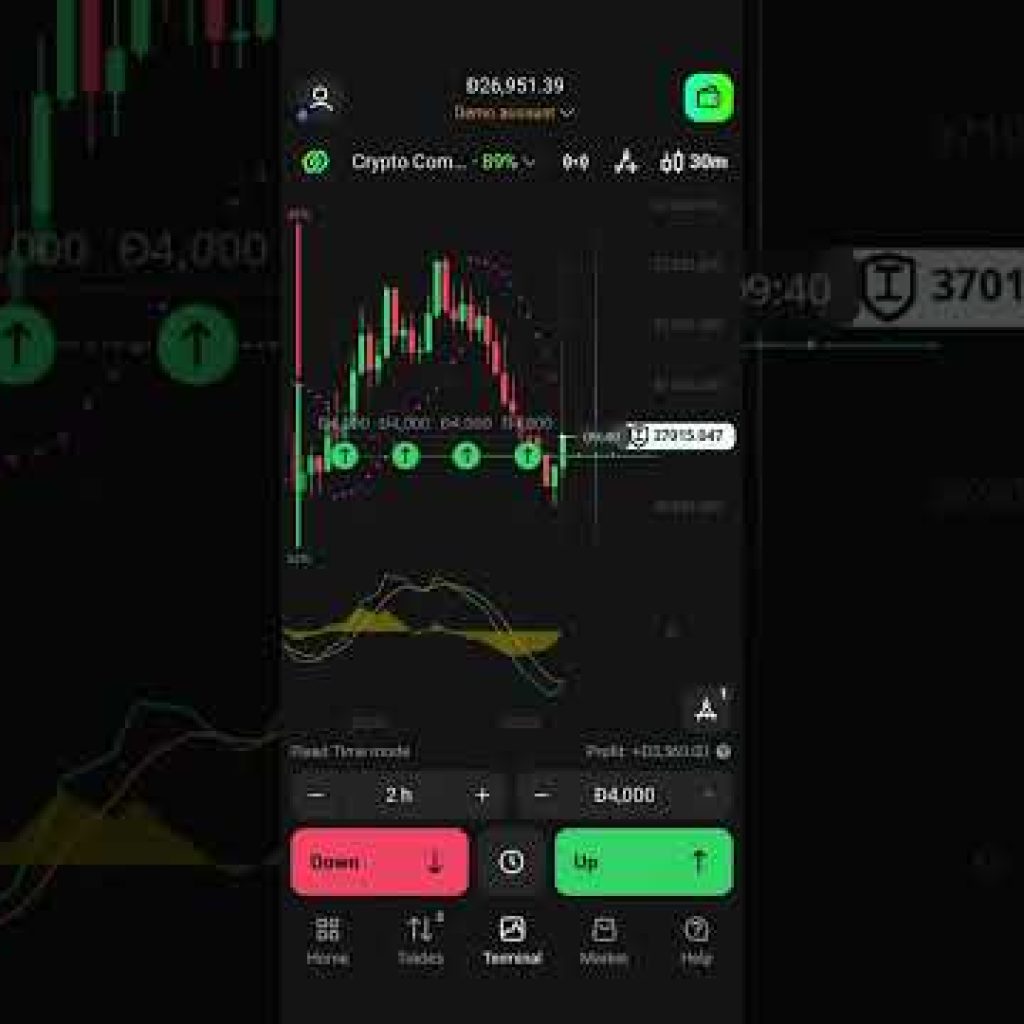 The Live Streaming in Fixed Time Trade Trading in Crypto Index by using Kine Martin strategies