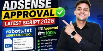 AdSense Approval Latest Script 2026 | 100% Working WordPress & PHP Script | adsense approval