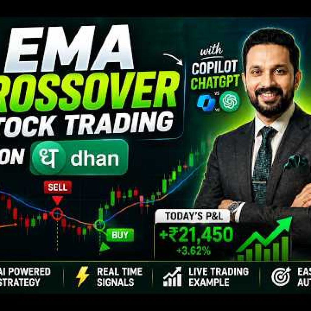 Build an EMA Crossover Trading Bot for Dhan Using GitHub Copilot & ChatGPT | Python