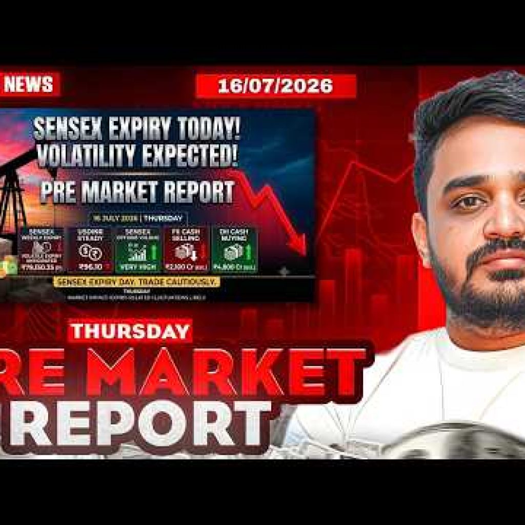 Pre Market Report and Analysis | Nifty & Sensex Pre Market Report | Pre Market Report 16 July 2026