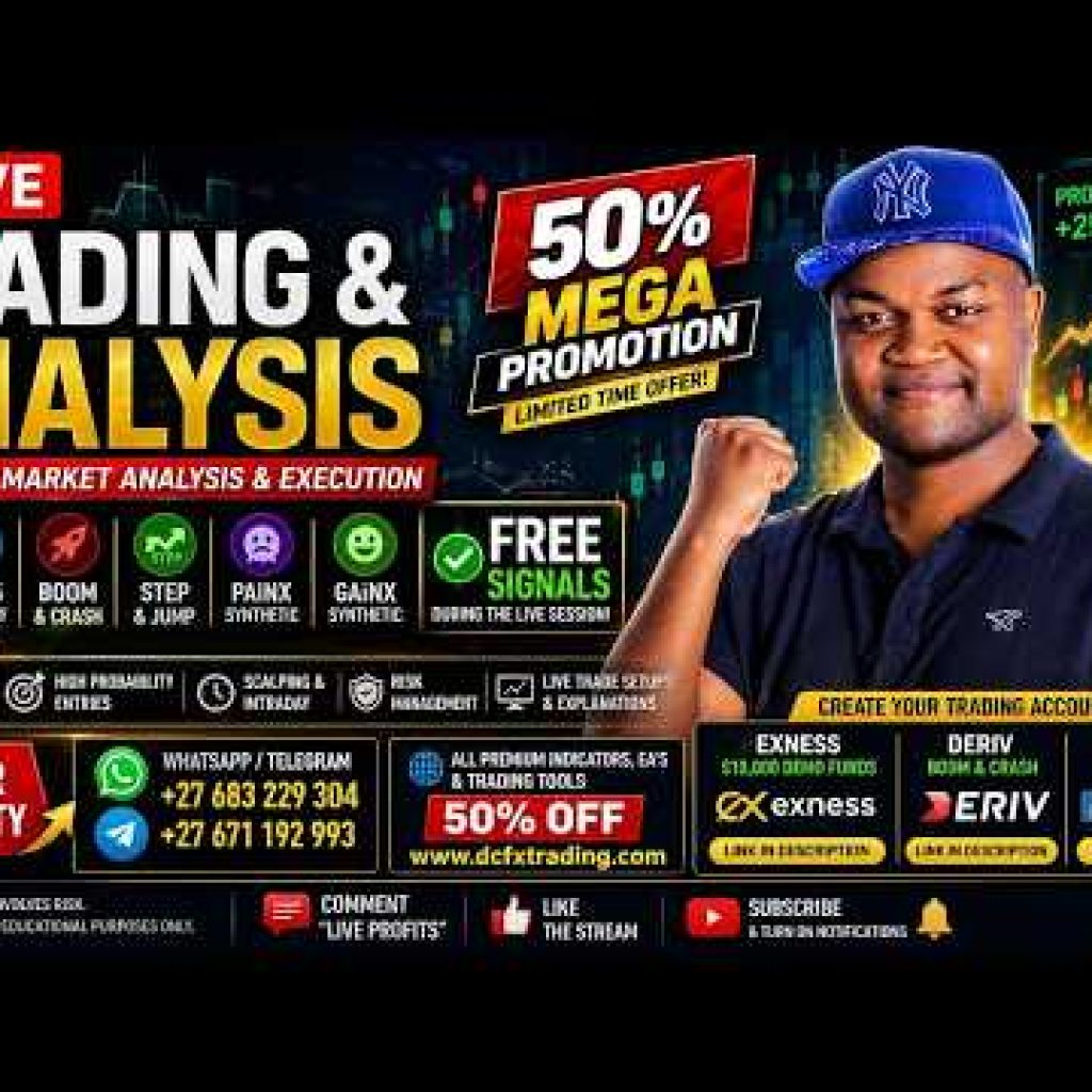 LIVE TRADING π΄ GOLD & BITCOIN, VOLATILITY, BOOM & CRASH Indices Analysis | FREE Signals
