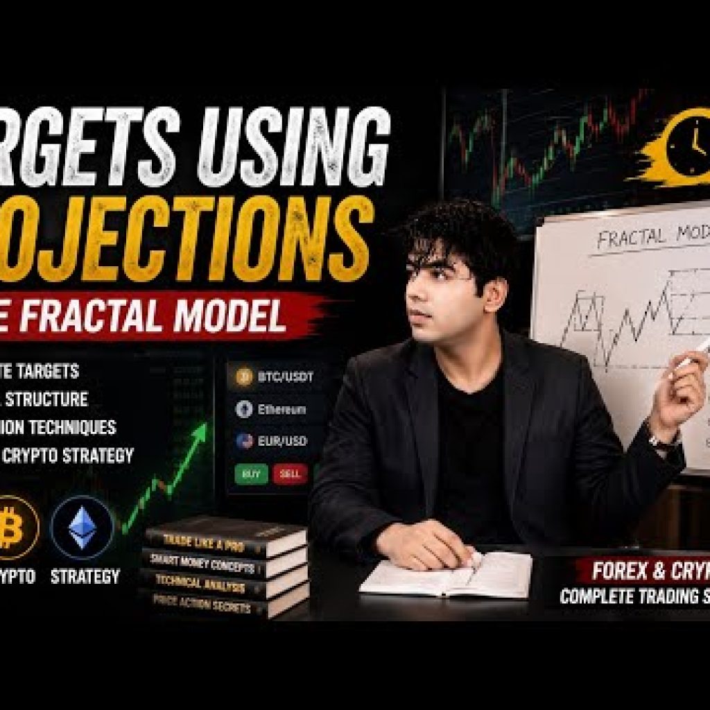 Targets Using Projections – The Fractal Model | Complete Forex & Crypto Trading Strategy 📈