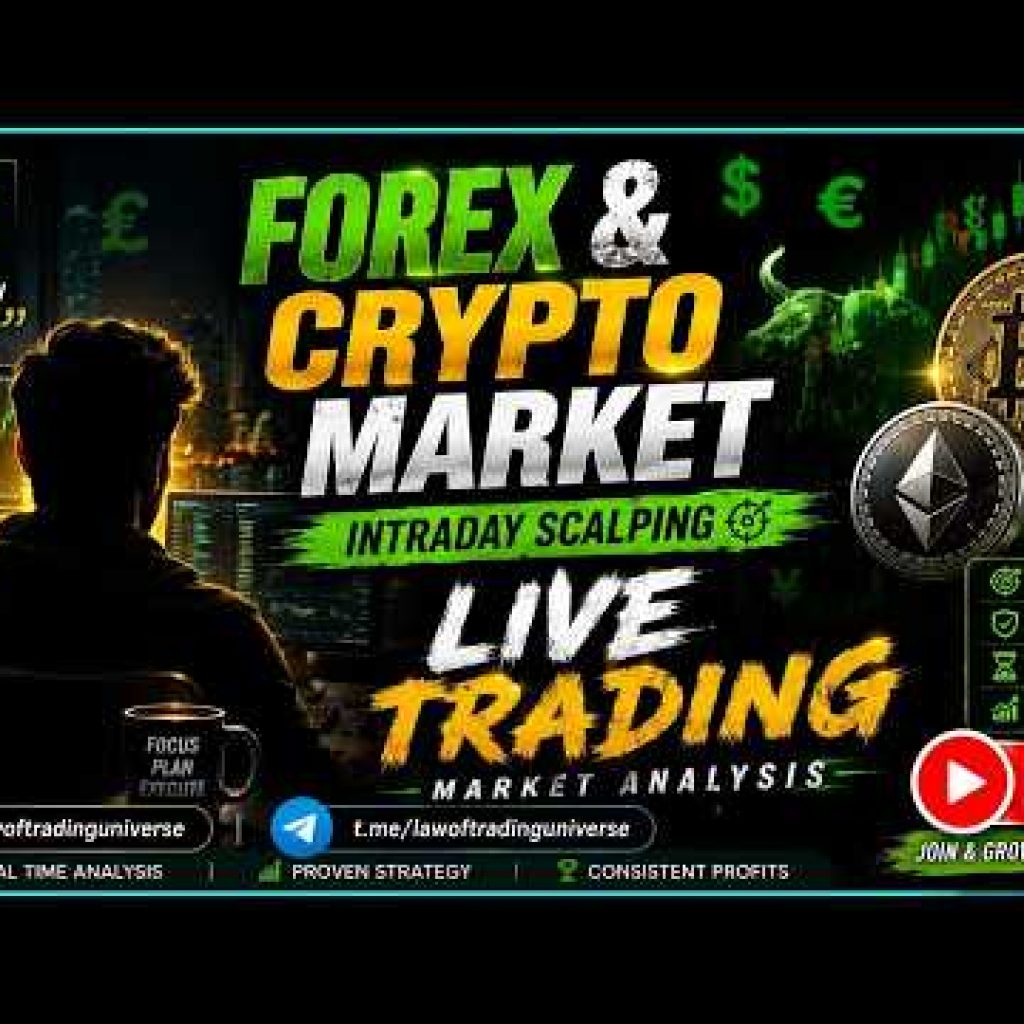 LIVE TRADING | NIFTY-50 | CRYPTO & GOLD MARKET ANALYSIS #lawoftradinguniverse #live #forex #trade