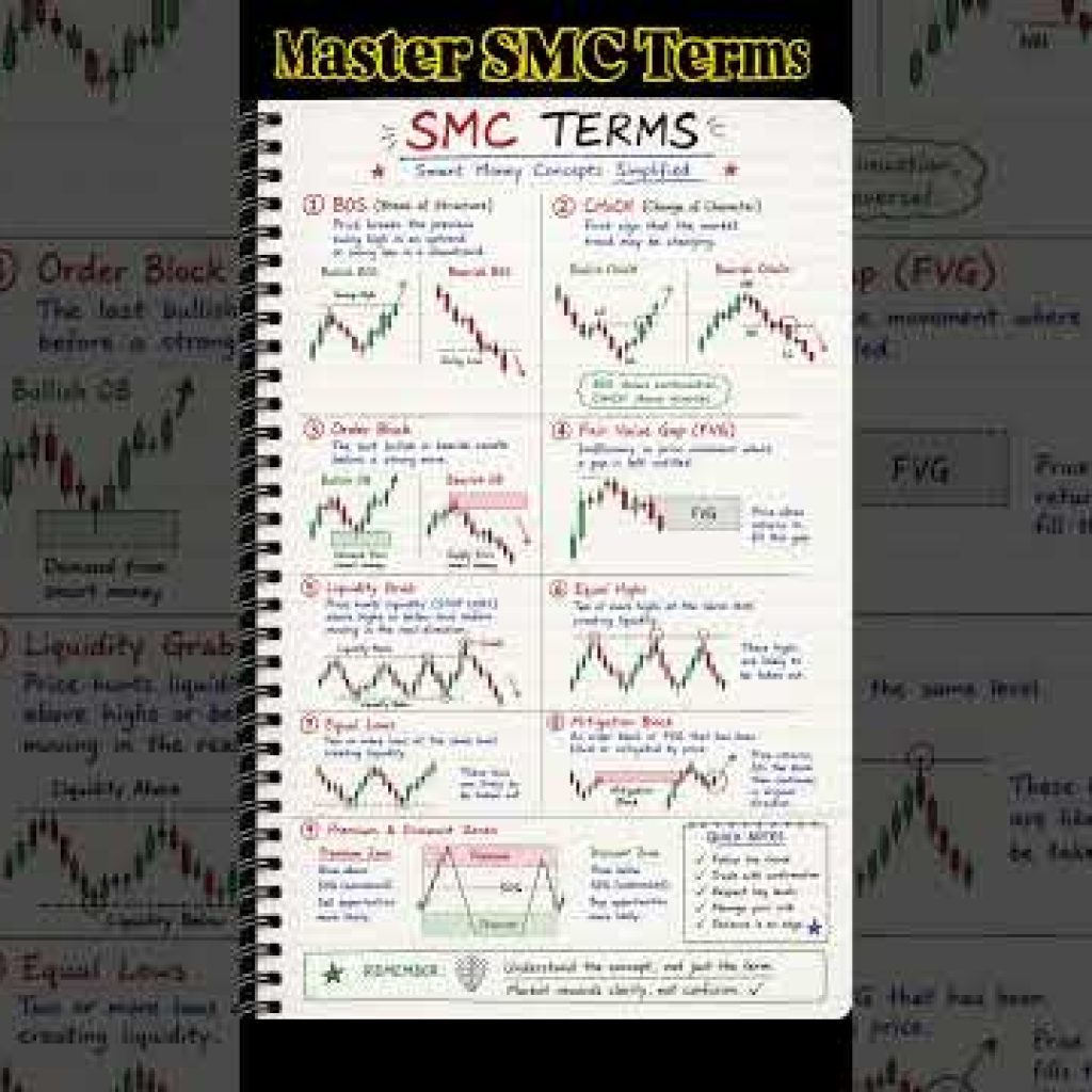 SMC Terms Every Trader Must Know Before Trading! #shorts