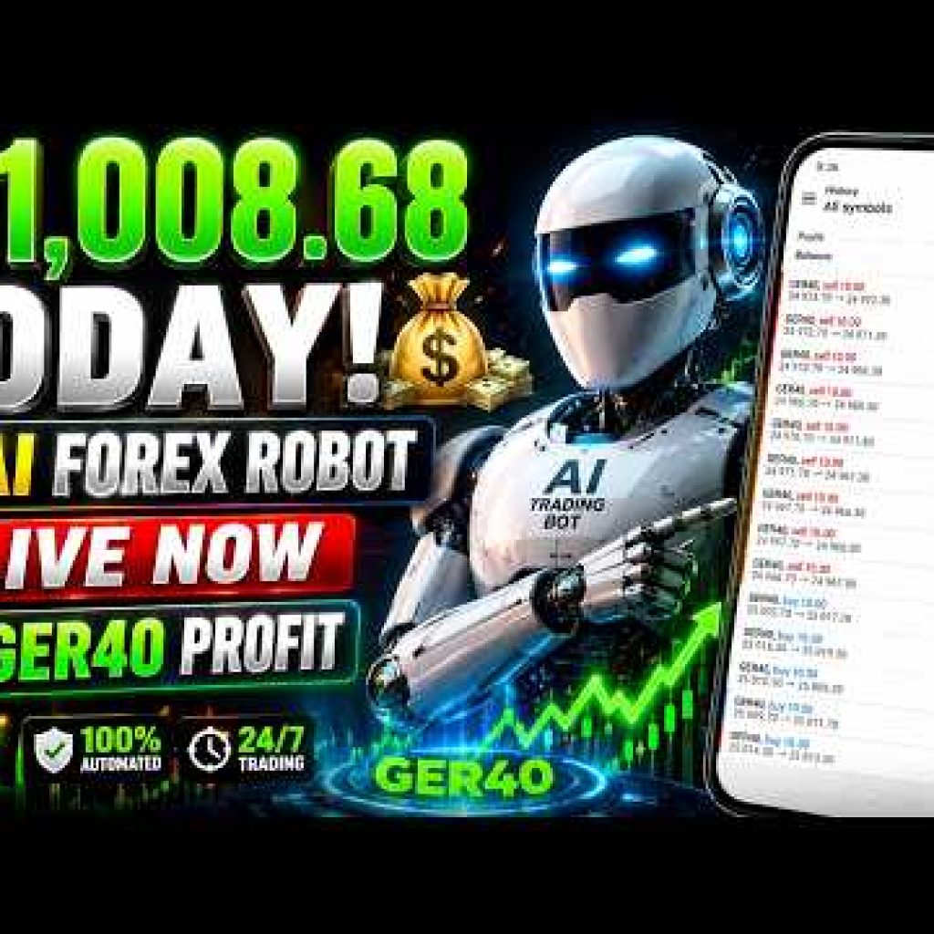 AI Forex Trading Robot Made $1,008.68 TODAY! 🤖 | Automated GER40 Trading 2026#forex#trading #success