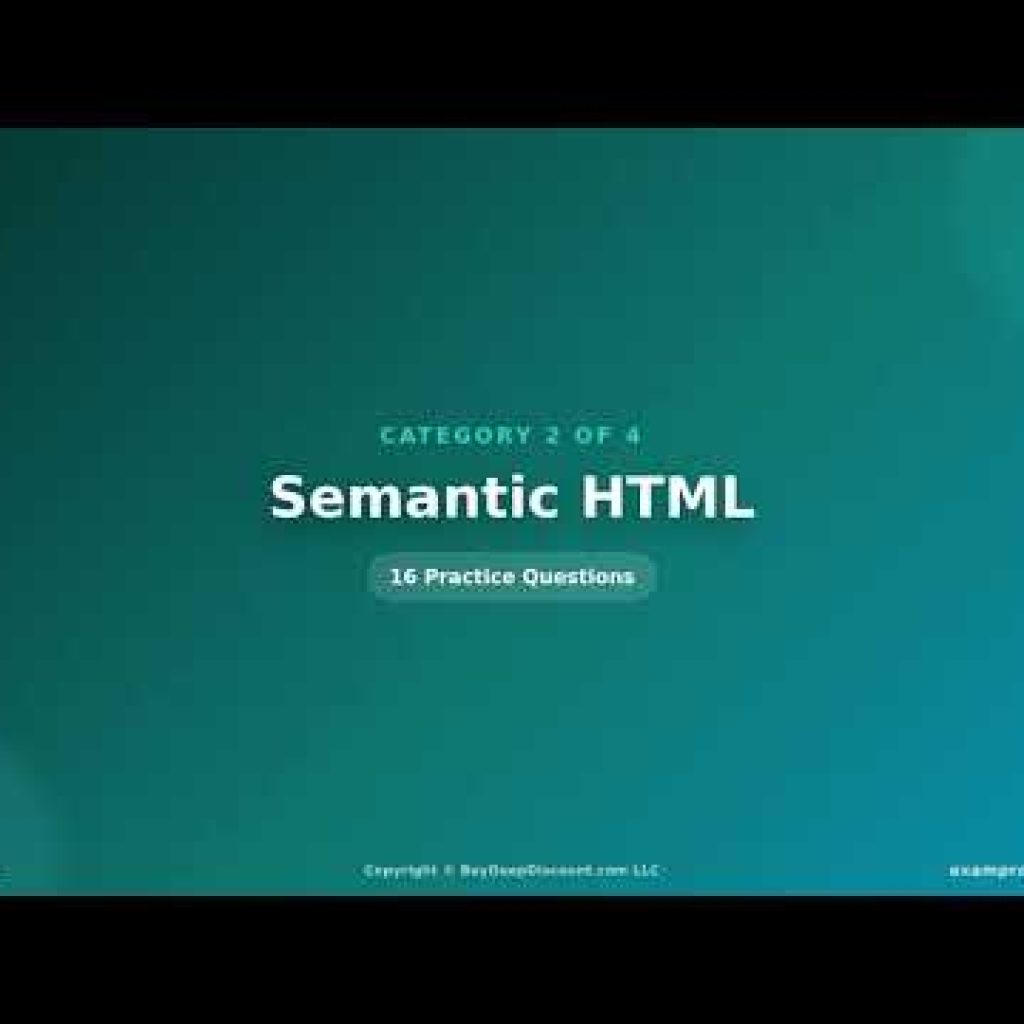 HTML Interview Questions and Answers | Front-End Development