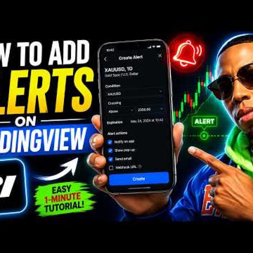 How to Add Alerts on TradingView ( EASY 1 minute tutorial ) + FREE INDICATOR!