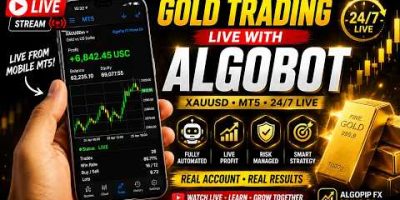 Live Robot Trading On GOLD | Algo Trading Live | AlgoPip FX Robot #goldtrading