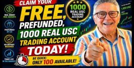 Download our Free 1000 USC Prefunded Trading accounts (only 100 ) Like a Free prop trading act.