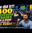 We did it! Learn how we had 400 successful trades in a row using a RSI Robot. Test on a free account