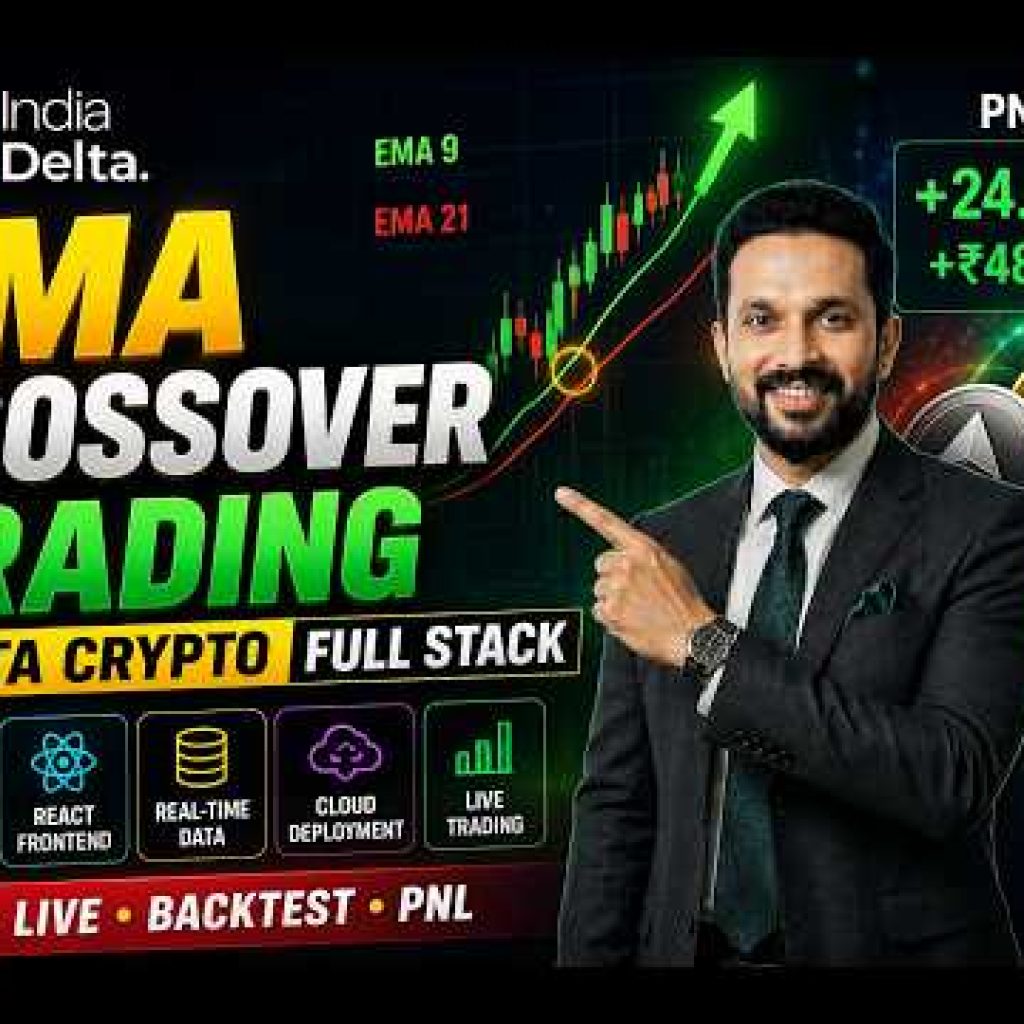 Build an EMA Crossover Trading Bot for Delta Crypto | Full Stack Python Project 🚀