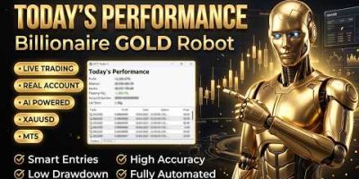 Billionaire GOLD Robot Today Performance – 30 July