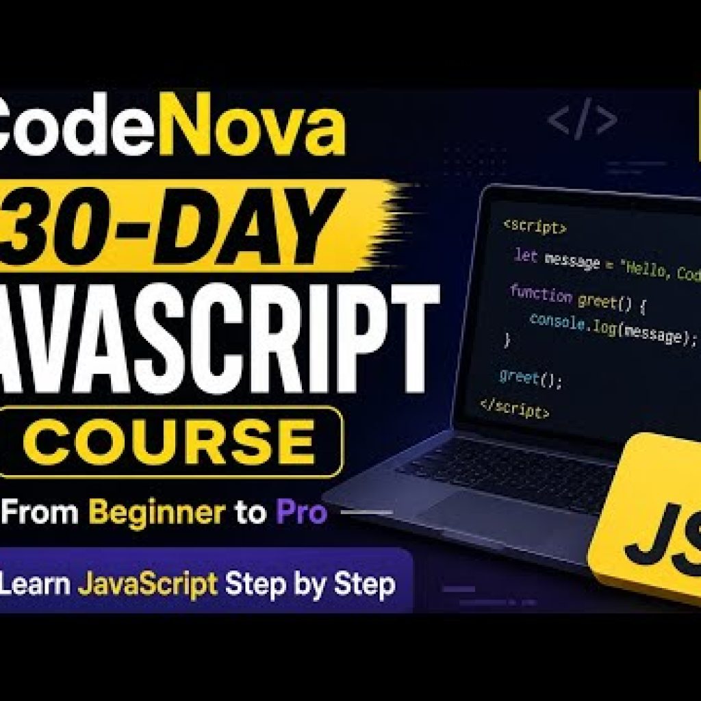 🚀 JavaScript Tutorial for Beginners | Day 1 Welcome to CodeNova!💙